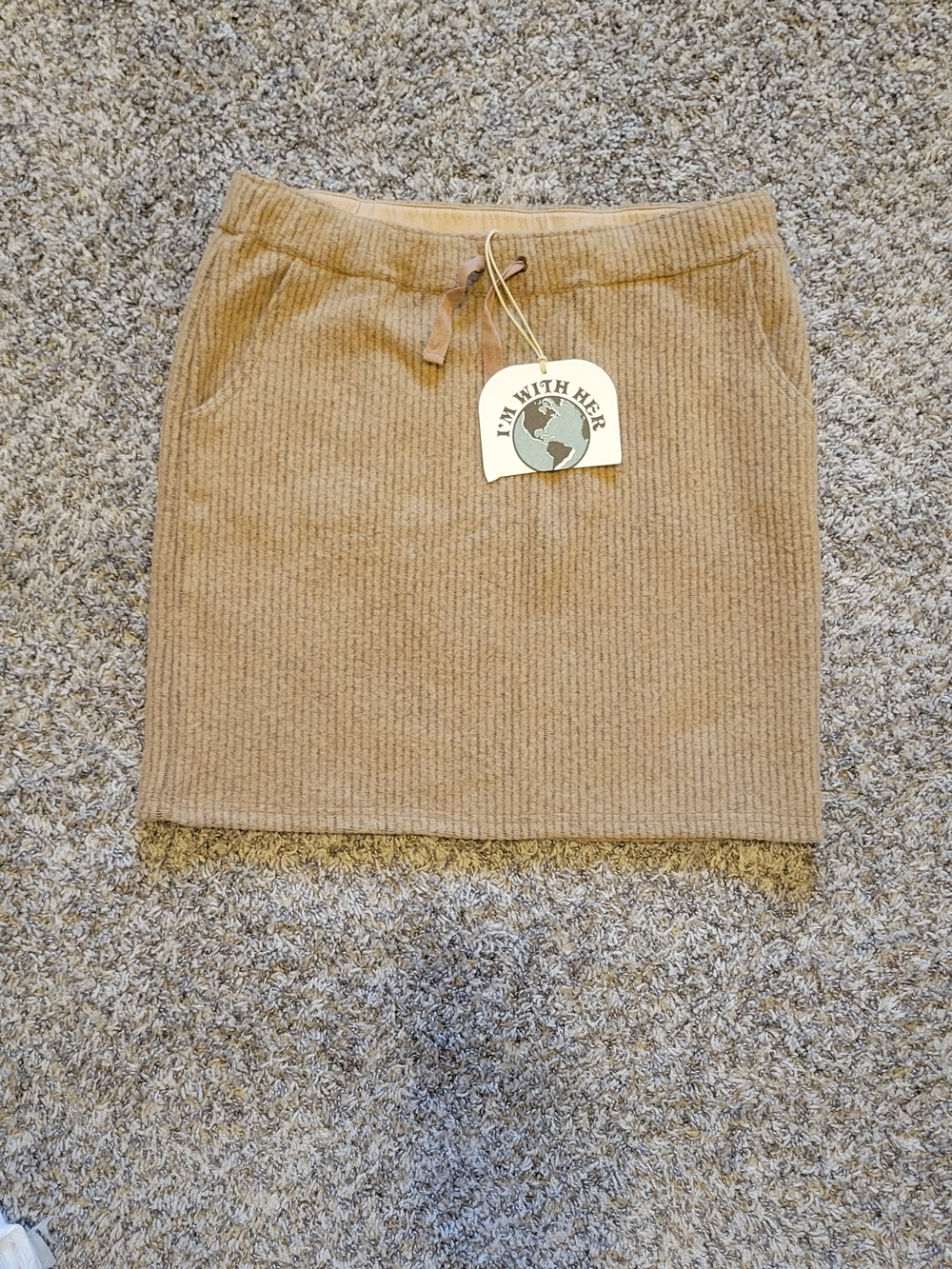 Toad&Co Tan Corduroy Mini Skirt